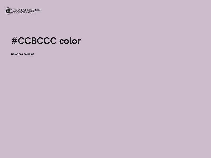 #CCBCCC color image