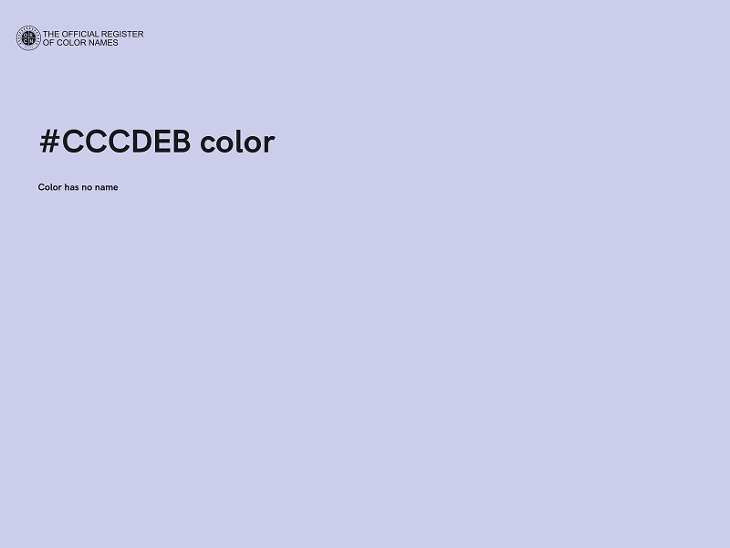 #CCCDEB color image