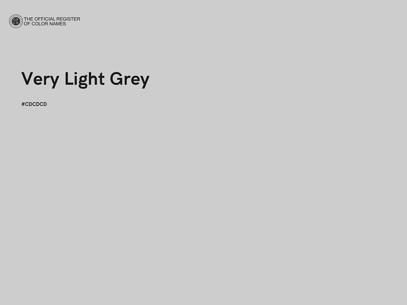 #CDCDCD - Very Light Grey color image
