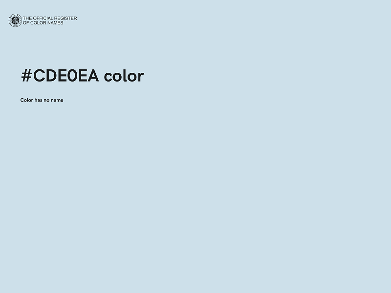 #CDE0EA color image