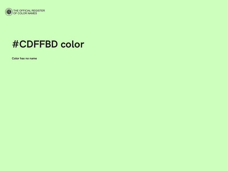#CDFFBD color image