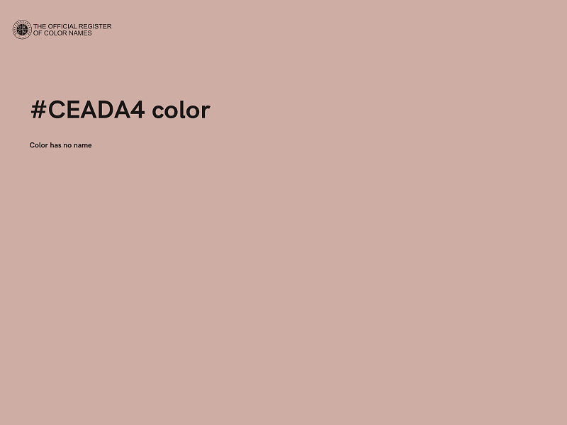 #CEADA4 color image