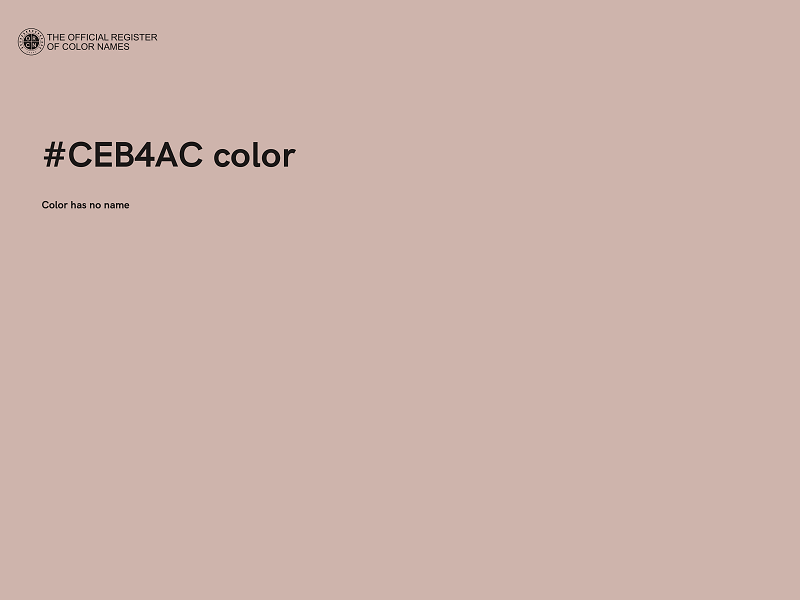 #CEB4AC color image