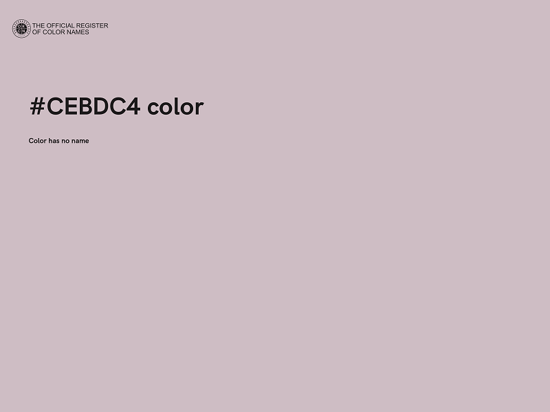 #CEBDC4 color image