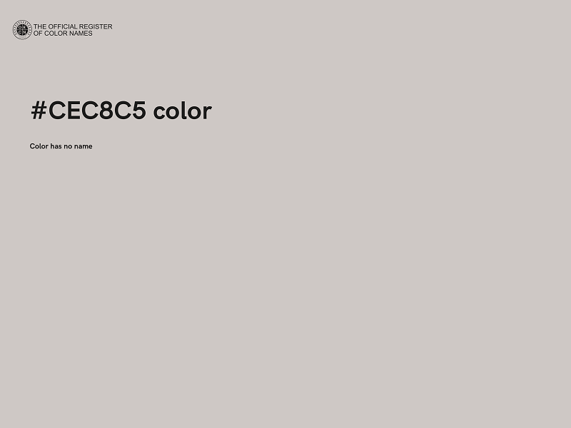 #CEC8C5 color image