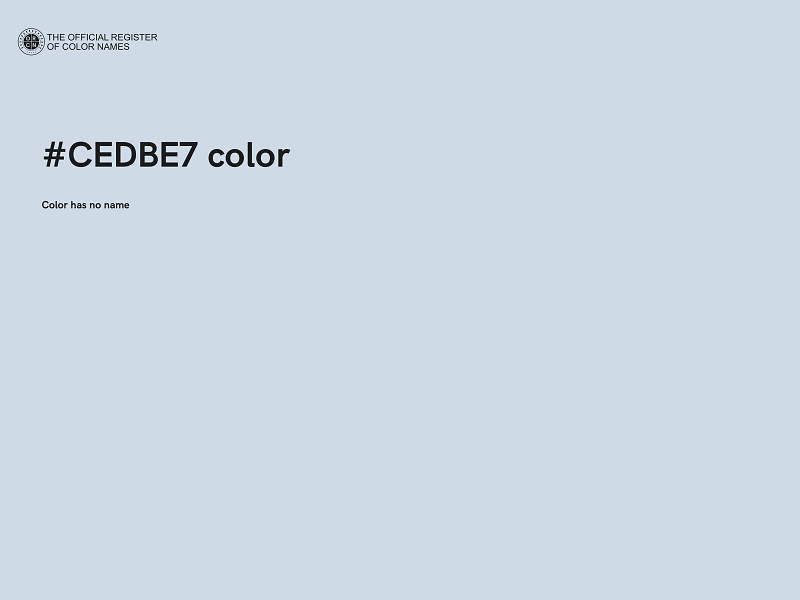 #CEDBE7 color image