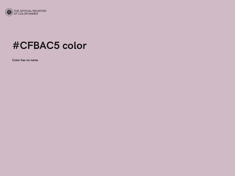 #CFBAC5 color image