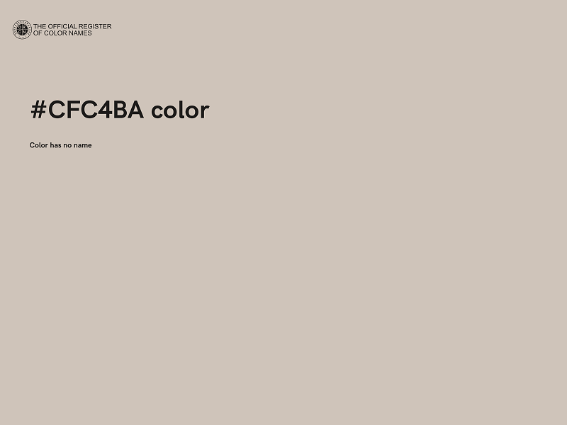 #CFC4BA color image