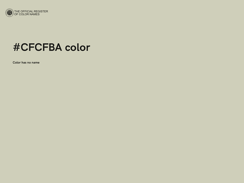 #CFCFBA color image