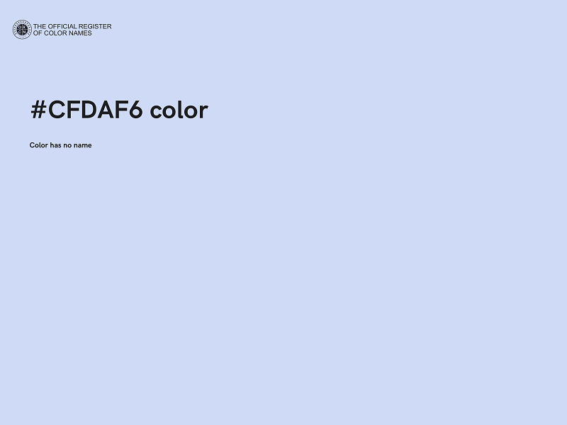 #CFDAF6 color image