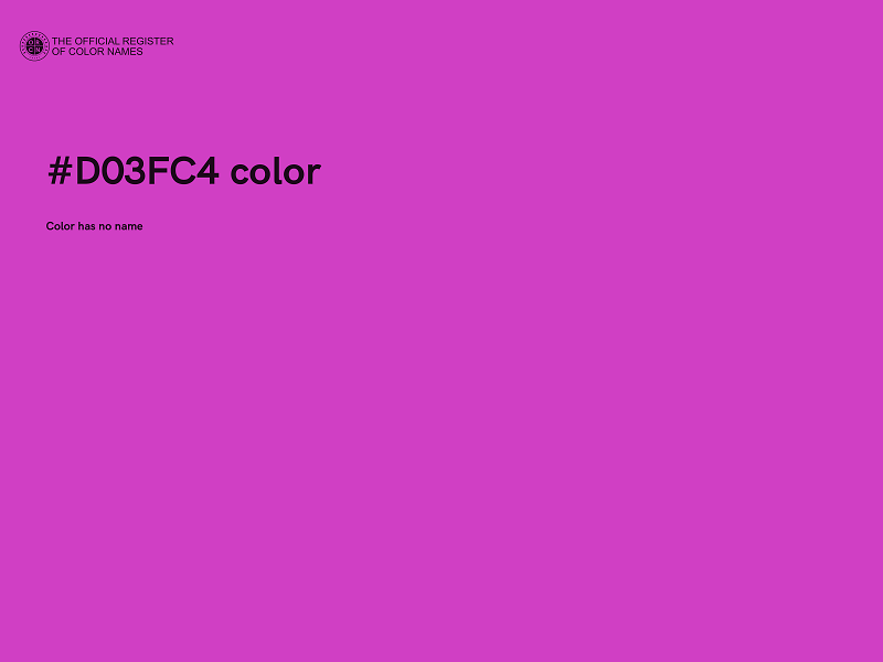 #D03FC4 color image