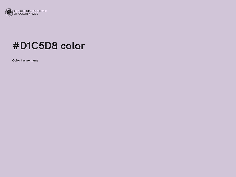 #D1C5D8 color image