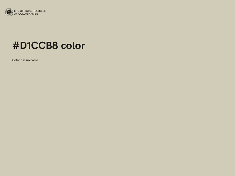 #D1CCB8 color image