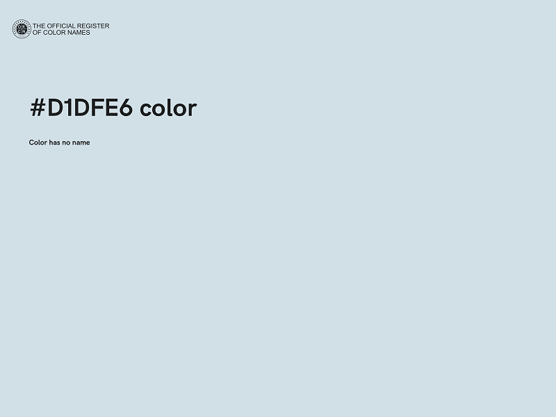 #D1DFE6 color image