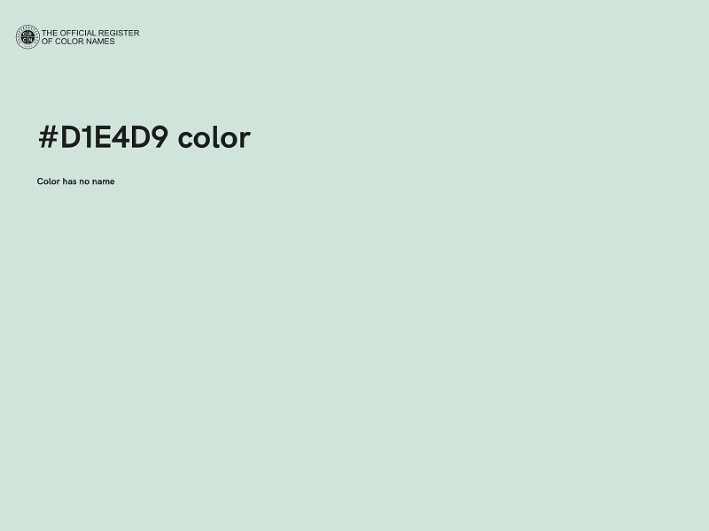 #D1E4D9 color image