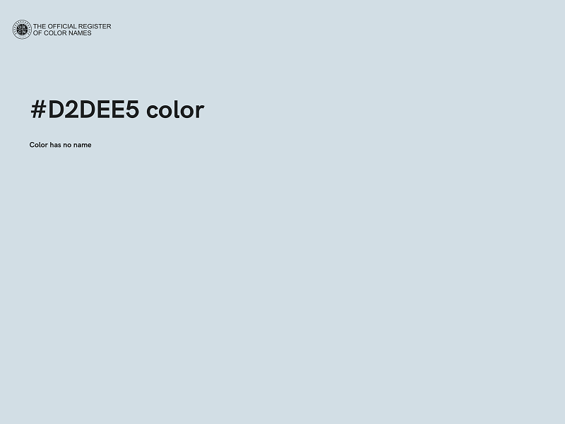 #D2DEE5 color image