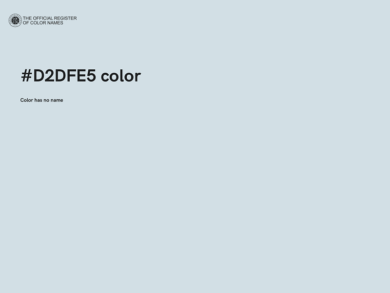 #D2DFE5 color image