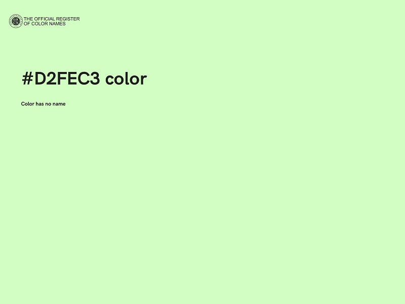 #D2FEC3 color image