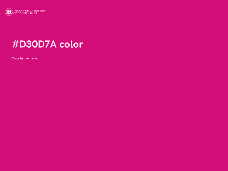 #D30D7A color image