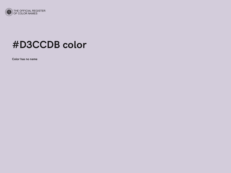 #D3CCDB color image