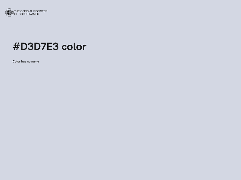 #D3D7E3 color image