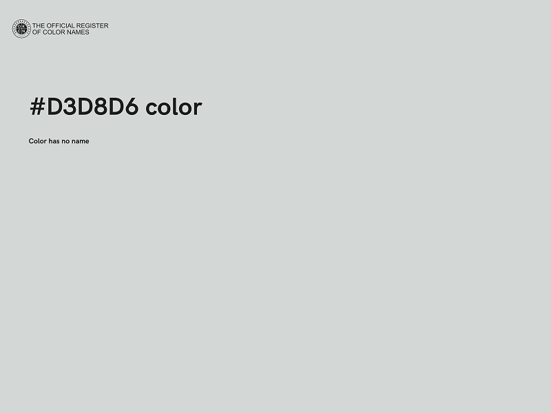 #D3D8D6 color image