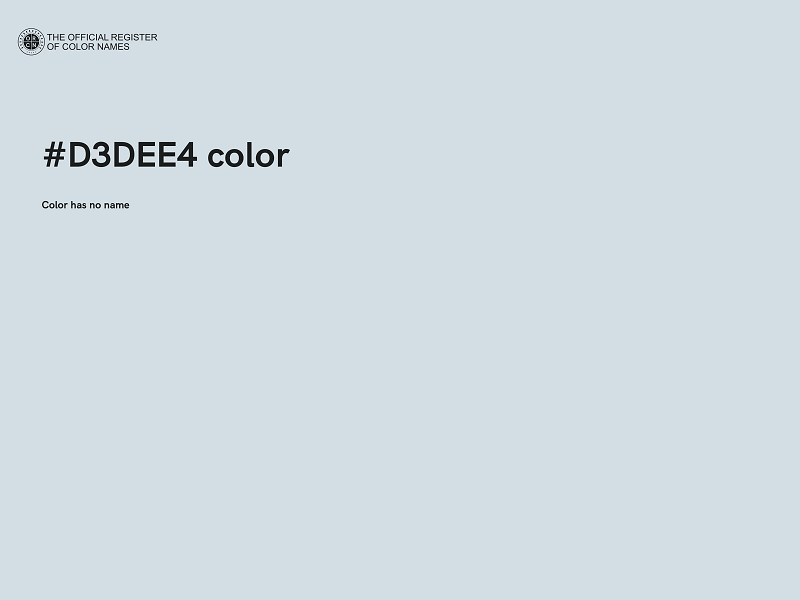 #D3DEE4 color image