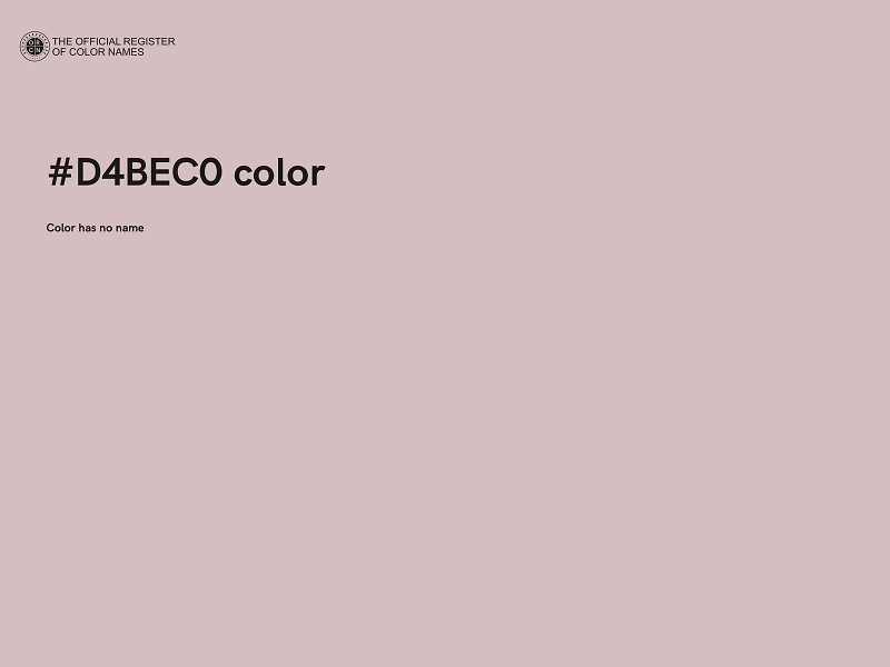 #D4BEC0 color image