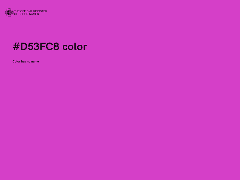 #D53FC8 color image