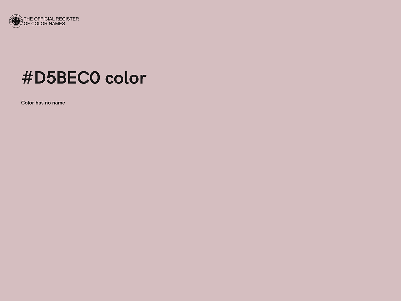 #D5BEC0 color image