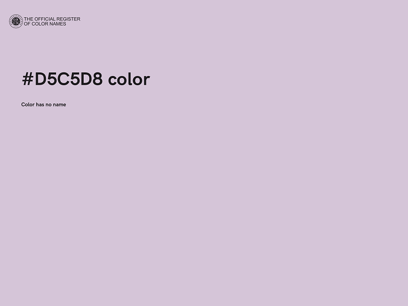#D5C5D8 color image
