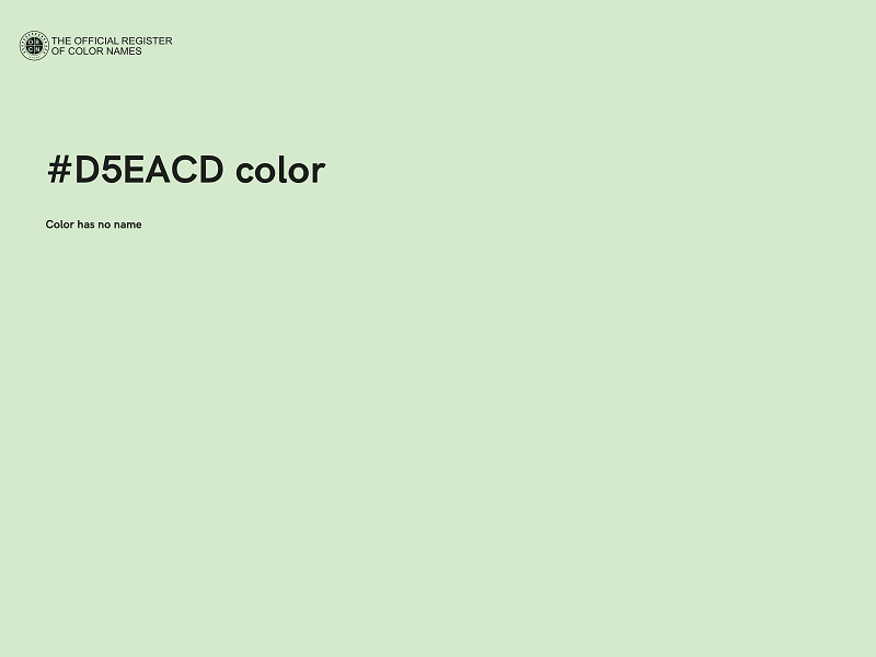 #D5EACD color image