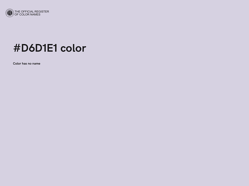 #D6D1E1 color image