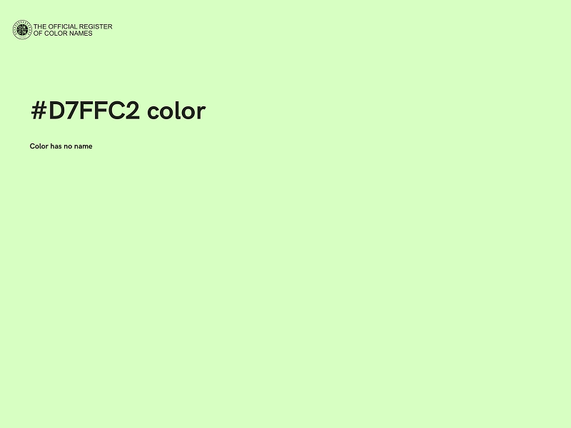 #D7FFC2 color image