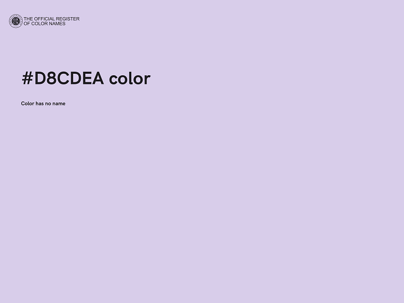 #D8CDEA color image