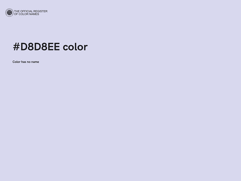 #D8D8EE color image