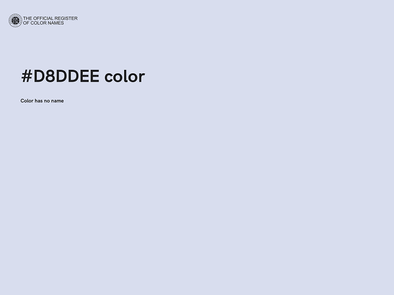 #D8DDEE color image