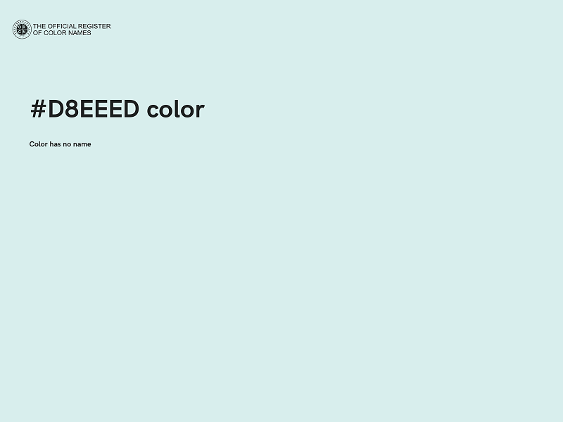 #D8EEED color image