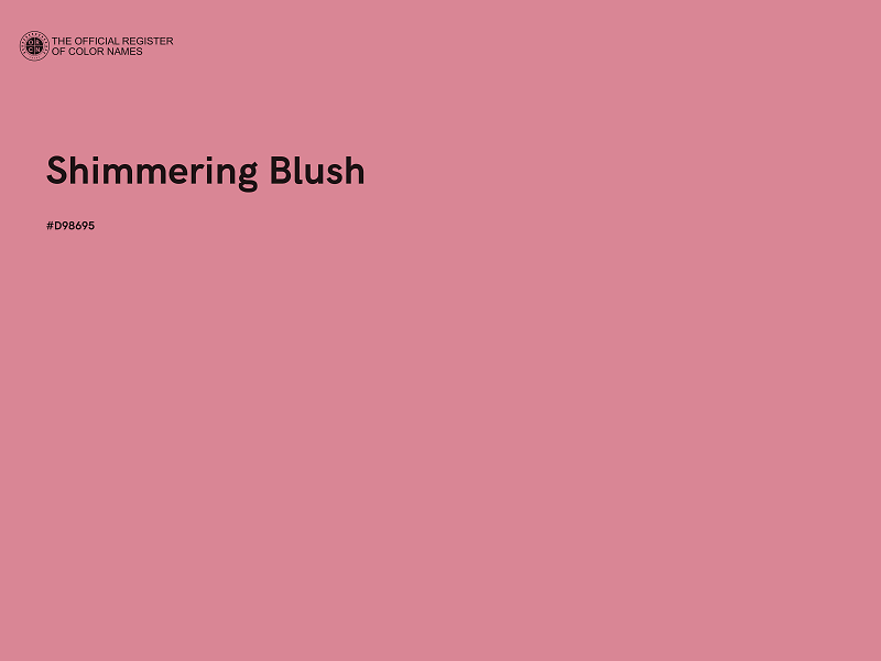 #D98695 - Shimmering Blush color image