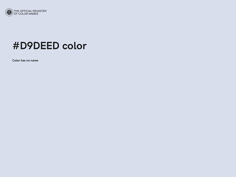 #D9DEED color image