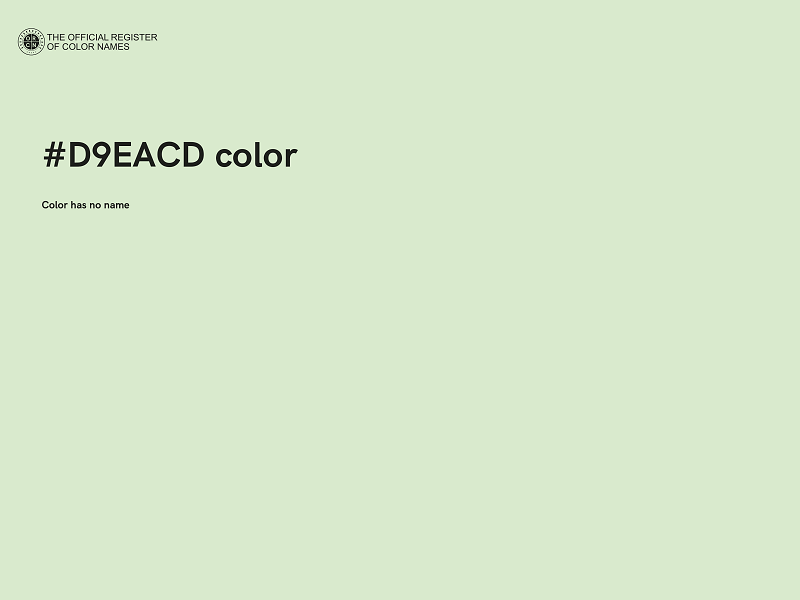 #D9EACD color image