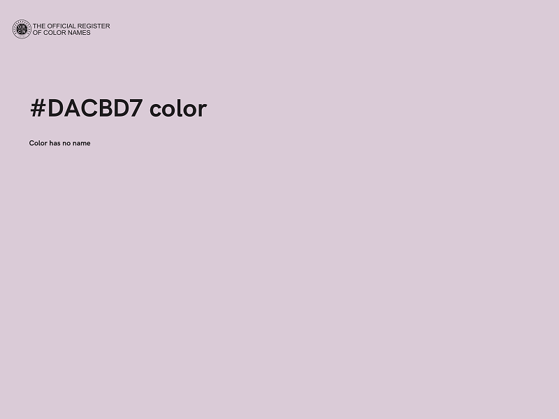 #DACBD7 color image