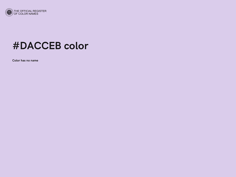 #DACCEB color image