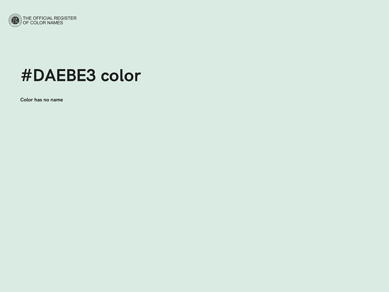 #DAEBE3 color image