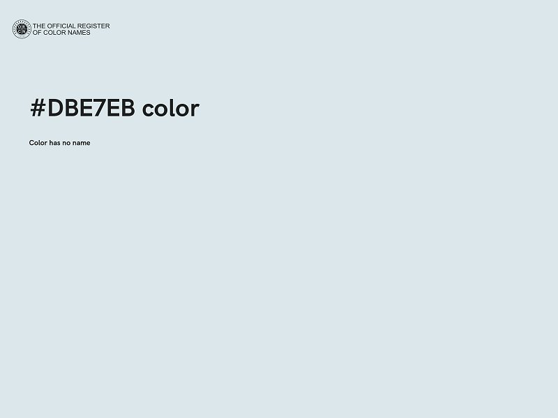 #DBE7EB color image