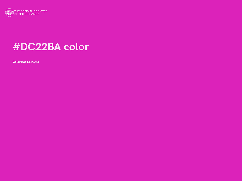 #DC22BA color image