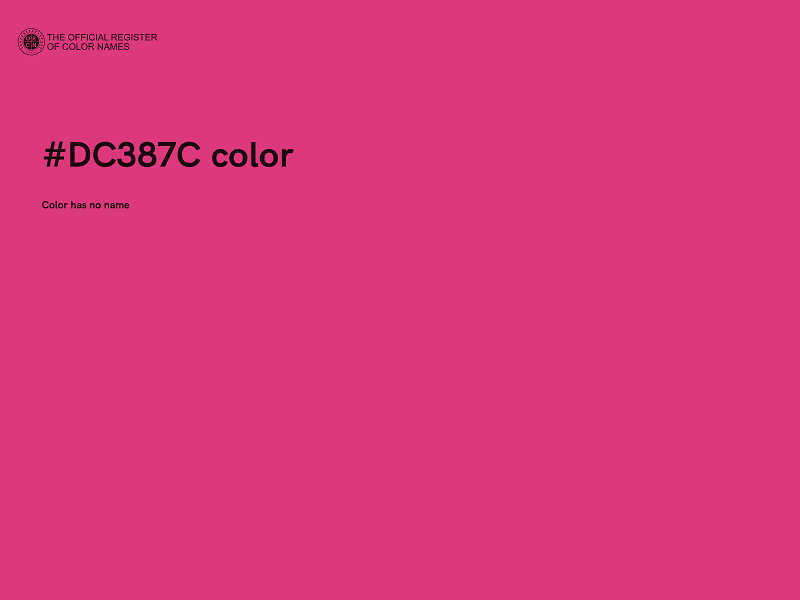 #DC387C color image