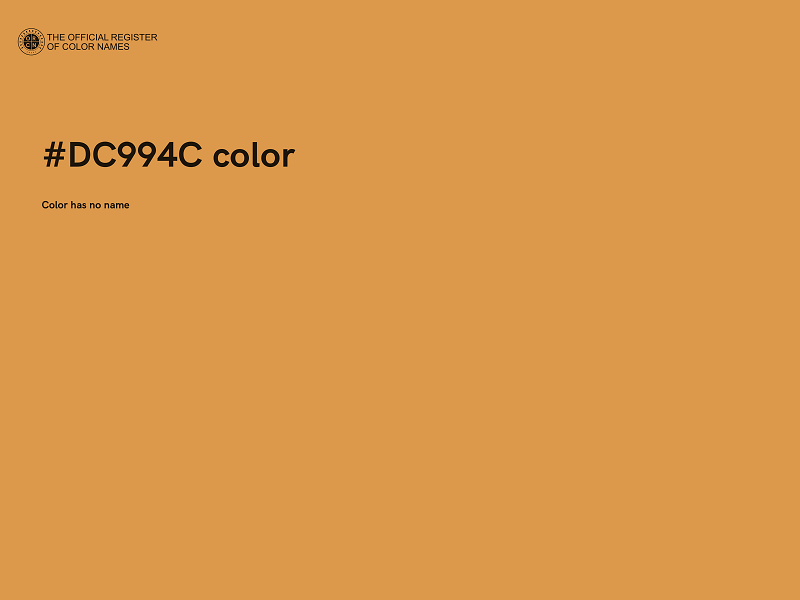 #DC994C color image