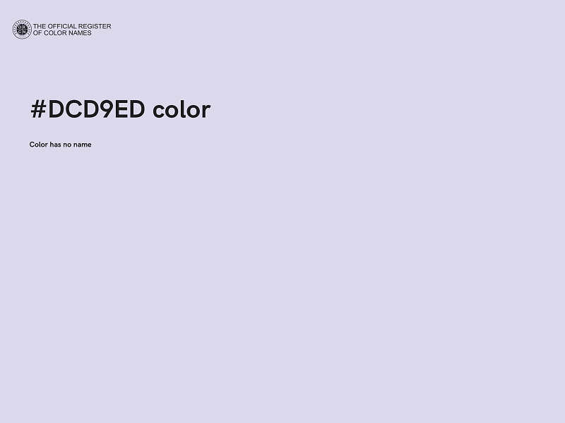 #DCD9ED color image