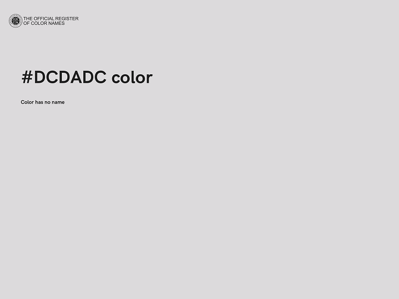#DCDADC color image